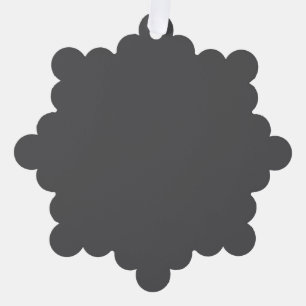 Erstellen Sie Ihr eigenes dunkelgraues benutzerdef Ornament Karte