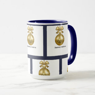 Erstellen Sie Ihr eigenes dunkelgraues Blau person Tasse