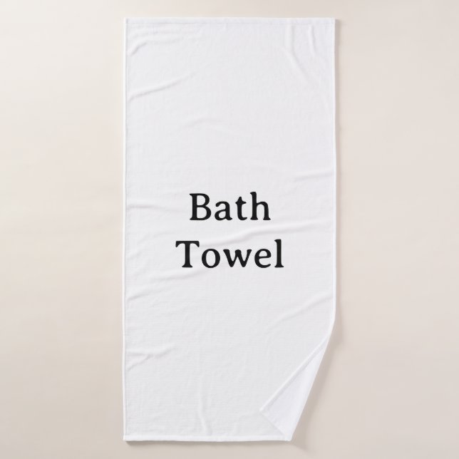 Erstellen Sie Ihr eigenes einfaches benutzerdefini Badehandtuch (Badehandtuch)