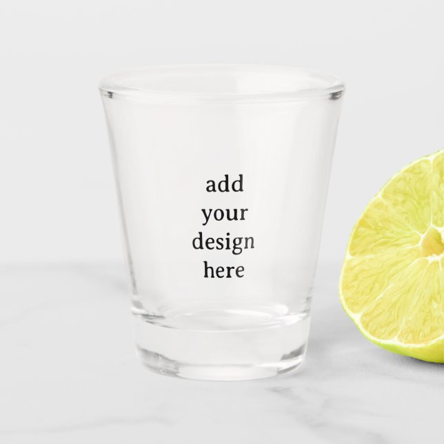 Erstellen Sie Ihr eigenes einfaches benutzerdefini Schnapsglas (Vorderseite)
