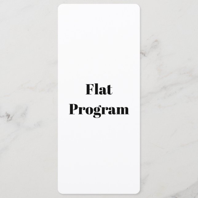 Erstellen Sie Ihr eigenes einfaches Geschäft 4" x  Programm (Vorderseite)