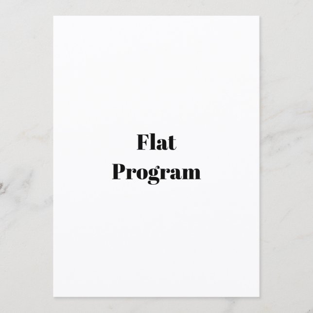 Erstellen Sie Ihr eigenes einfaches Geschäft 5,5"  Programm (Vorderseite)