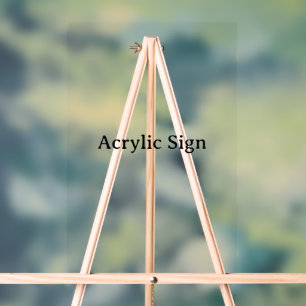 Erstellen Sie Ihr eigenes einfaches individuelles Acrylschild