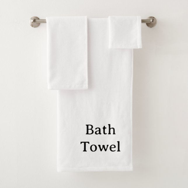 Erstellen Sie Ihr eigenes einfaches Maßdesign Badhandtuch Set (Insitu)