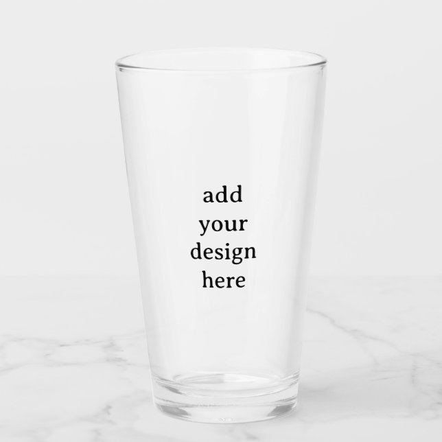 Erstellen Sie Ihr eigenes einfaches maßgeschneider Glas (Vorderseite)