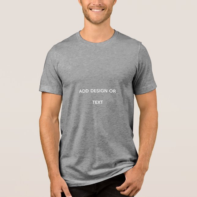 Erstellen Sie Ihr eigenes einfaches Tri-Blend Shirt (Vorderseite)