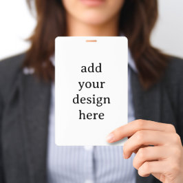 Erstellen Sie Ihr eigenes einfaches vertikales 4"x Ausweis