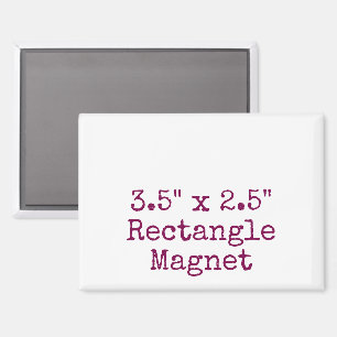 Erstellen Sie Ihr eigenes einzigartiges 3,5" x 2,5 Magnet