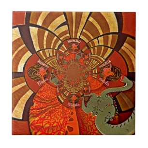 Erstellen Sie Ihr eigenes einzigartiges afrikanisc Fliese