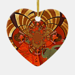 Erstellen Sie Ihr eigenes einzigartiges afrikanisc Keramikornament