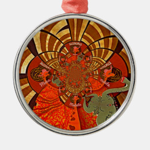 Erstellen Sie Ihr eigenes einzigartiges afrikanisc Ornament Aus Metall