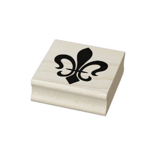 Erstellen Sie Ihr eigenes elegantes Fleur de Lis Gummistempel