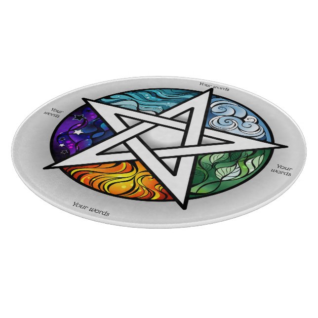 Erstellen Sie Ihr eigenes elementares Pentagramm Schneidebrett (Ecke)