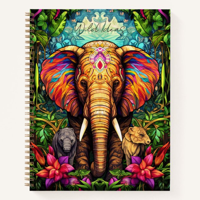 Erstellen Sie Ihr eigenes Elephant-Notebook mit Bl Notizbuch (Vorderseite)