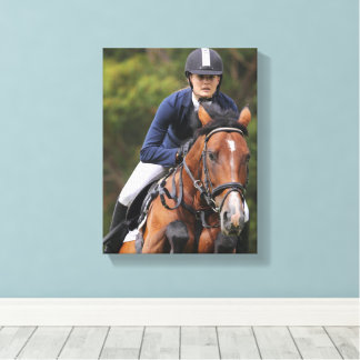 Erstellen Sie Ihr eigenes equestrisches Pferdefoto Leinwanddruck