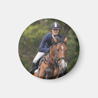 Erstellen Sie Ihr eigenes equestrisches Pferdefoto Magnet