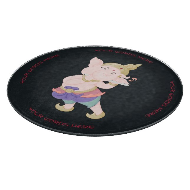 Erstellen Sie Ihr eigenes farbenfrohes Ganesh-Flut Schneidebrett (Ecke)