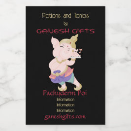 Erstellen Sie Ihr eigenes farbenfrohes Ganesh-Flut Weinetikett