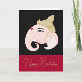 Erstellen Sie Ihr eigenes farbiges Ganesh-Profil Feiertagskarte