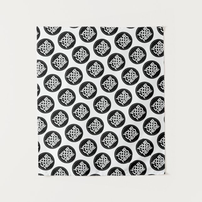 Erstellen Sie Ihr eigenes Firmenlogo-Geschäftsmode Wandteppich (Vorderseite)