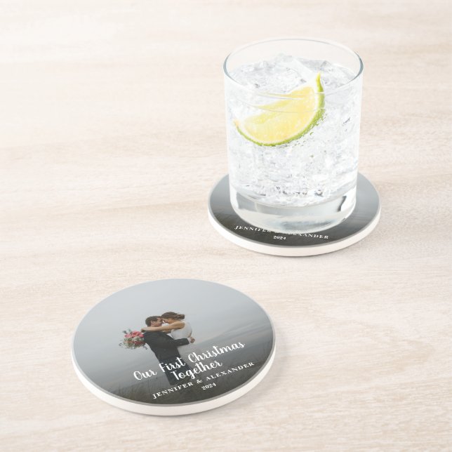 Erstellen Sie Ihr eigenes First Christmas Together Getränkeuntersetzer (Seite)