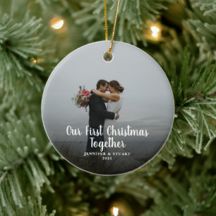 Erstellen Sie Ihr eigenes First Christmas Together Keramik Ornament