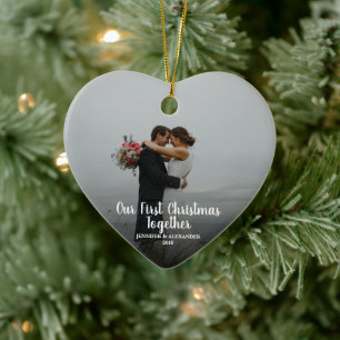 Erstellen Sie Ihr eigenes First Christmas Together Keramik Ornament