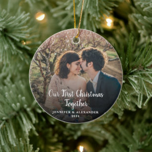 Erstellen Sie Ihr eigenes First Christmas Together Keramik Ornament