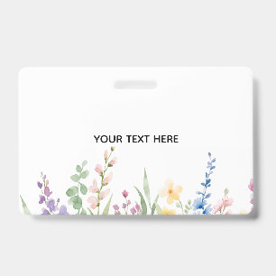 Erstellen Sie Ihr eigenes florales Abzeichen Ausweis