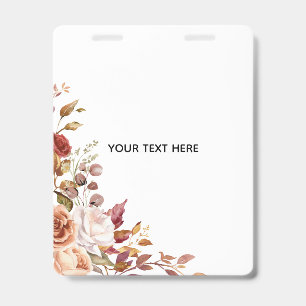 Erstellen Sie Ihr eigenes florales Abzeichen Ausweis
