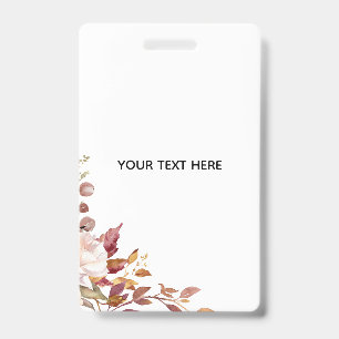 Erstellen Sie Ihr eigenes florales Abzeichen Ausweis