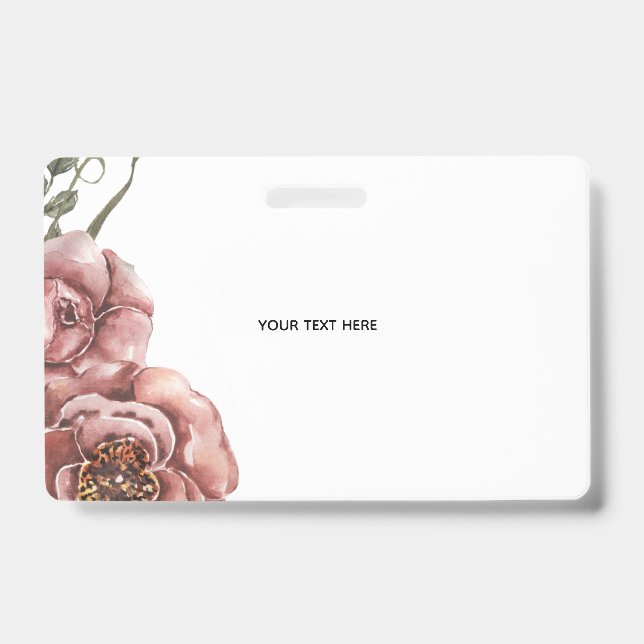 Erstellen Sie Ihr eigenes Florales  Ausweis (Vorderseite)