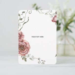 Erstellen Sie Ihr eigenes Florales  Dankeskarte