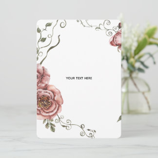 Erstellen Sie Ihr eigenes Florales Dankeskarte