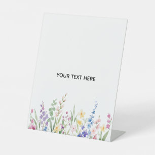 Erstellen Sie Ihr eigenes florales Podest-Schild Sockelschild