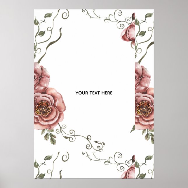 Erstellen Sie Ihr eigenes Florales  Poster (Vorne)