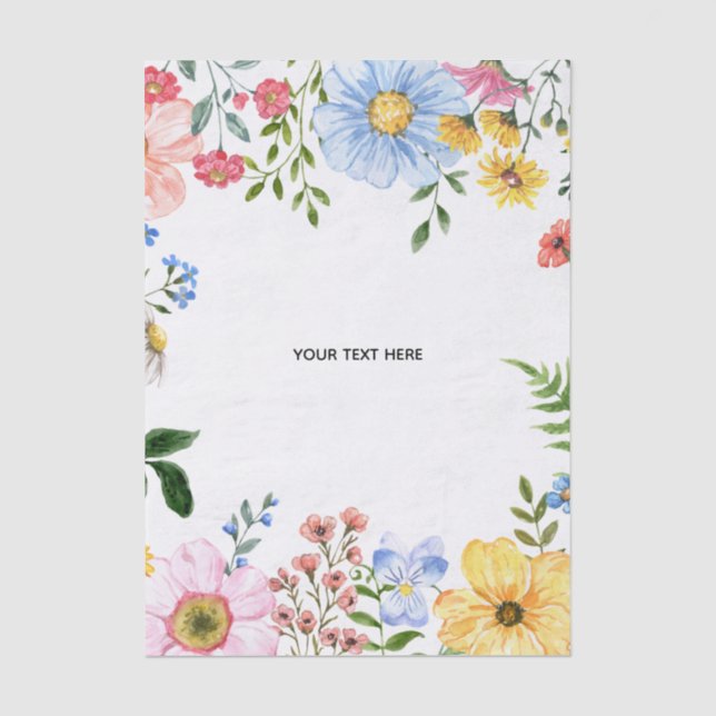 Erstellen Sie Ihr eigenes florales Seidenpapier (Vorderseite)