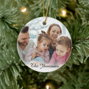 Erstellen Sie Ihr eigenes Foto - Benutzerdefiniert Keramik Ornament