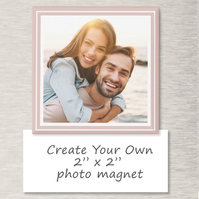 Erstellen Sie Ihr eigenes Foto benutzerdefinierten Magnet (Create Your Own Photo Custom Keepsake Pink Favors Magnet)