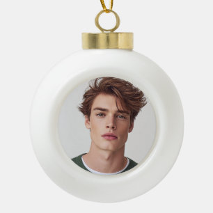 Erstellen Sie Ihr eigenes Foto-Bild Keramik Kugel-Ornament