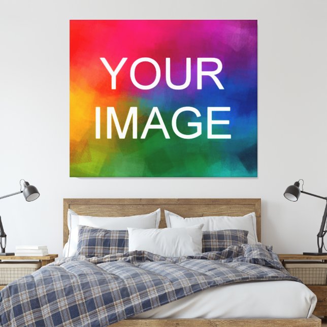 Erstellen Sie Ihr eigenes Foto-Bild-Logo Leinwanddruck (Insitu (Schlafzimmer))