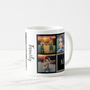 Erstellen Sie Ihr eigenes Foto-Collage-Monogramm Kaffeetasse