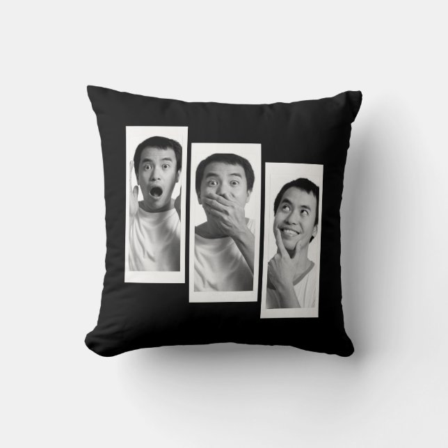 Erstellen Sie Ihr eigenes Foto Collage Throw Kisse Kissen (Vorderseite)