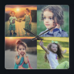 Erstellen Sie Ihr eigenes Foto Collage Trendsetter Quadratische Wanduhr<br><div class="desc">Erstellen Sie Ihre eigene Foto Collage trendige Square Wall Clock.
Fügen Sie Ihre eigenen Fotos hinzu und erstellen Sie eine ganz persönliche und einzigartige Uhr.</div>