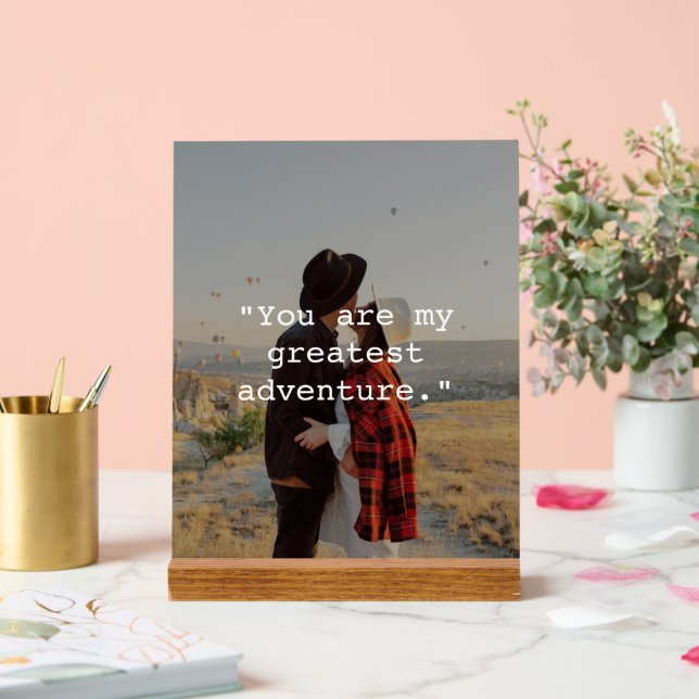 Erstellen Sie Ihr eigenes Foto für benutzerdefinie Acrylschild (Hochzeit)