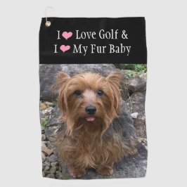Erstellen Sie Ihr eigenes Foto für den Haustier Golfhandtuch