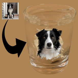 Erstellen Sie Ihr eigenes Foto für den Kopf des Hu Schnapsglas