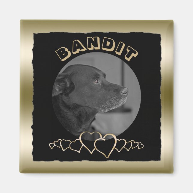 Erstellen Sie Ihr eigenes Foto Gold | Benutzerdefi Magnet (Vorne)