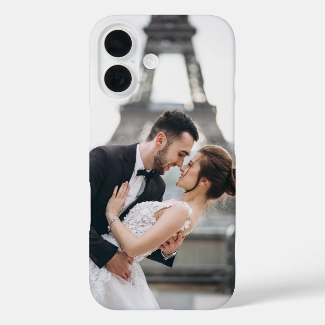 Erstellen Sie Ihr eigenes Foto Hochzeit romantisch Case-Mate iPhone Hülle (Rückseite)