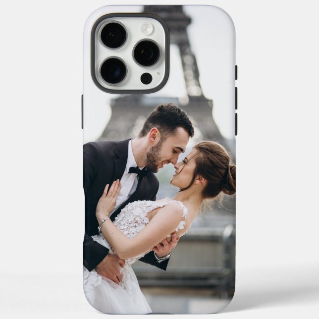 Erstellen Sie Ihr eigenes Foto Hochzeit romantisch Case-Mate iPhone Hülle (Rückseite)